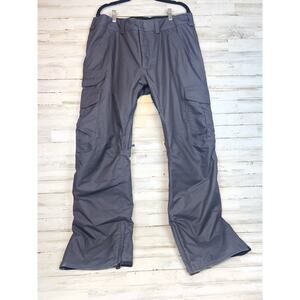 Burton MB Cargo Tall PT Pants Ski Snow Pants Mens X Large Gray Insulated EUC